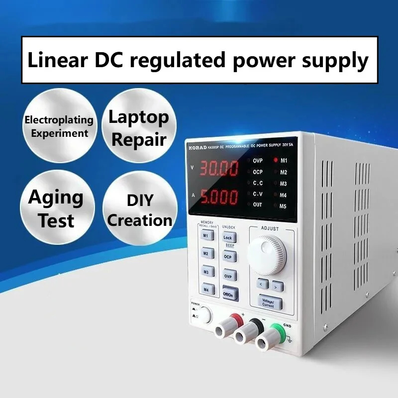 High Precision Dc Power Supply 30V 10A - Alimentatore DC Lineare Regolato 30V 60V