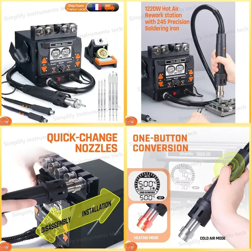 C210 Precision Soldering Station - Stazione di saldatura Silverflo 992D III