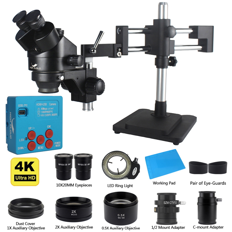 Simul-Focal Industrial Microscope 4K Hdmi - 4K 48MP HDMI USB Macchina Fotografica
