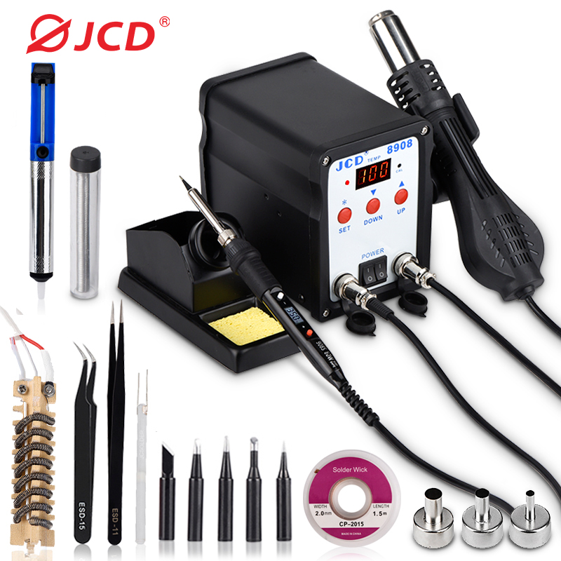 2 In 1 Soldering Rework Station 750W - Stazione di saldatura JCD 2 IN