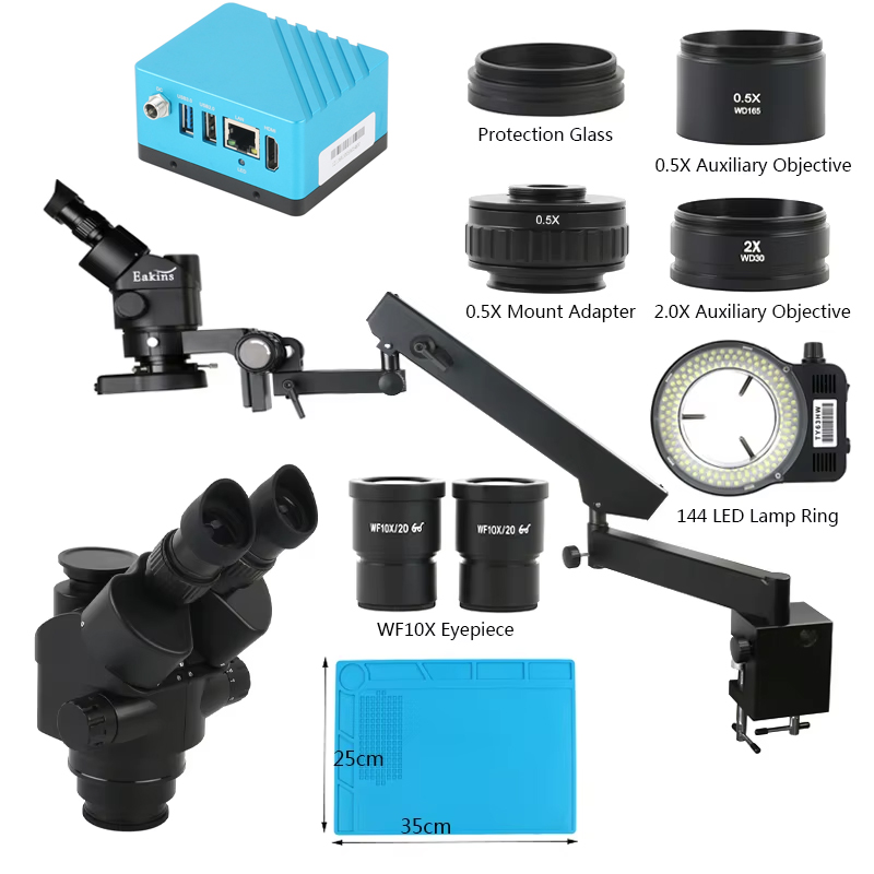 Simul-Focal Industrial Microscope 4K Hdmi - UHD 4K IMX334 Videocamera digitale HDMI