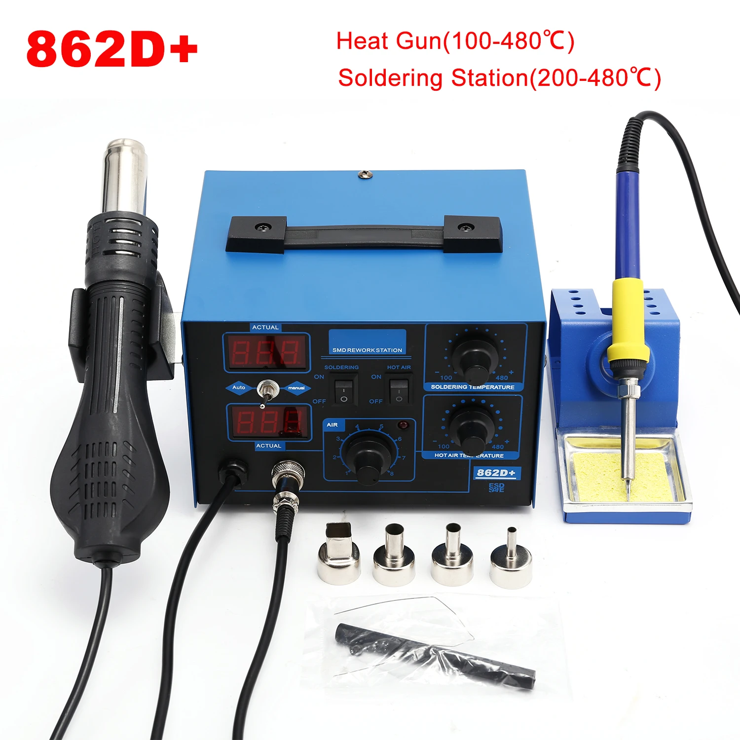 2 In 1 Soldering Rework Station 750W - Stazione di saldatura 2 in 1