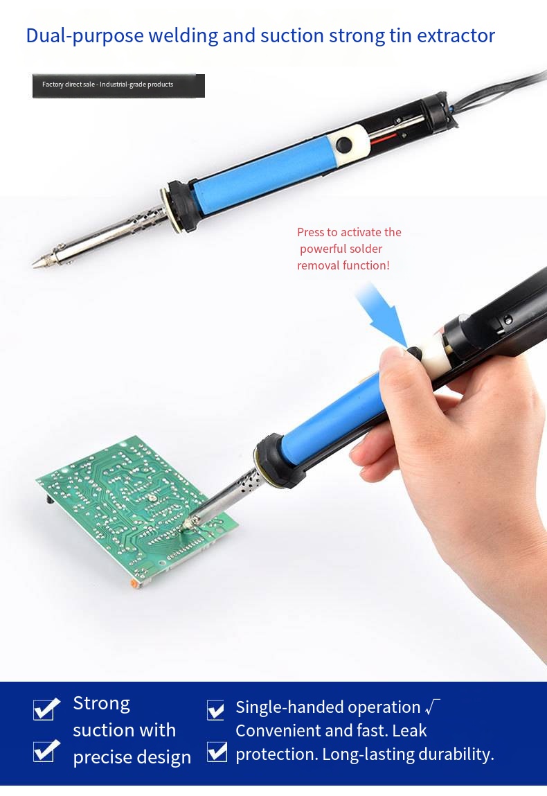 Desoldering Pump Electric Vacuum Station - Penna Aspirante Elettrica per Stagno AC