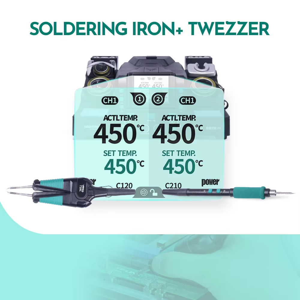 C210 Precision Soldering Station - per stazione di rilavorazione micro componenti