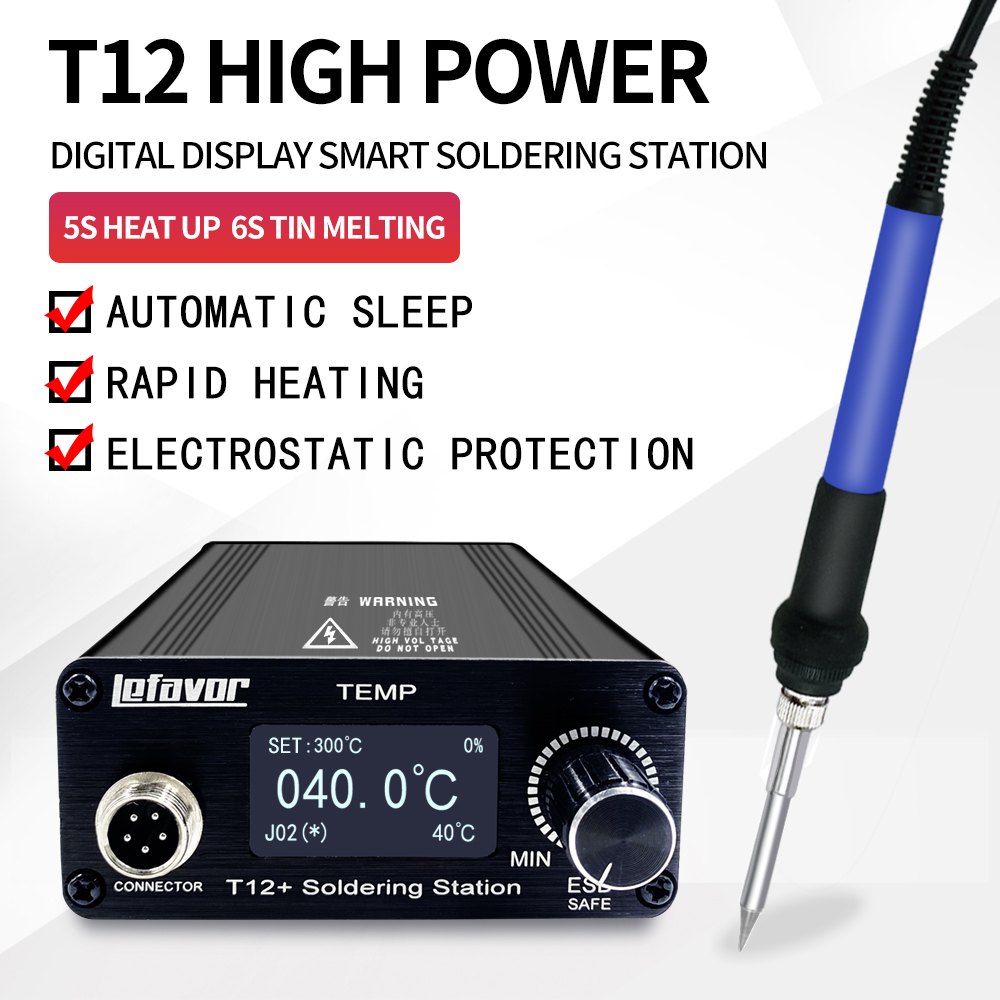 T12 Soldering Station Oled - Stazione di saldatura T12 + Saldatore