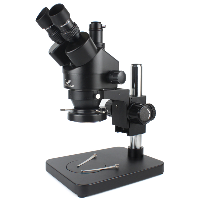 Microscopio trinoculare con zo - Trinocular Stereo Microscope 7X-45X recensione e prezzo