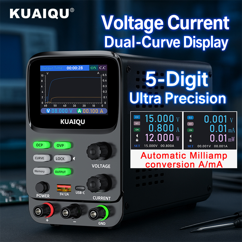 KUAIQU 5-Digit Ultra Precision - High Precision Dc Power Supply 30V 10A recensione e prezzo