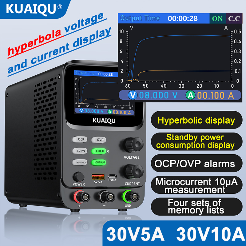 KUAIQU 5-Digit Ultra Precision - High Precision Dc Power Supply 30V 10A recensione e prezzo