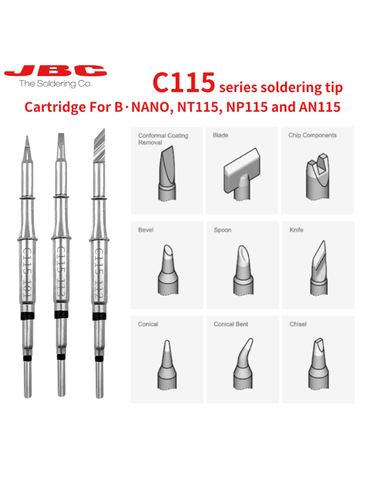 Cartucce originali JBC C115 Pu - C115 Nano Soldering Iron Station recensione e prezzo