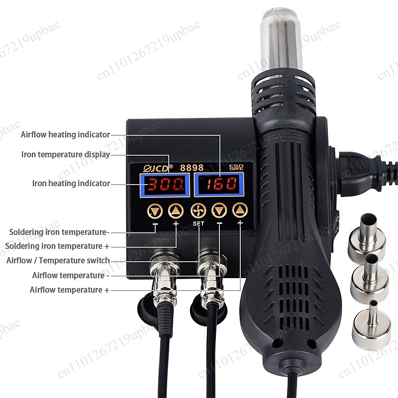 8898 Stazione di Saldatura Dig - 2 In 1 Soldering Rework Station 750W recensione e prezzo
