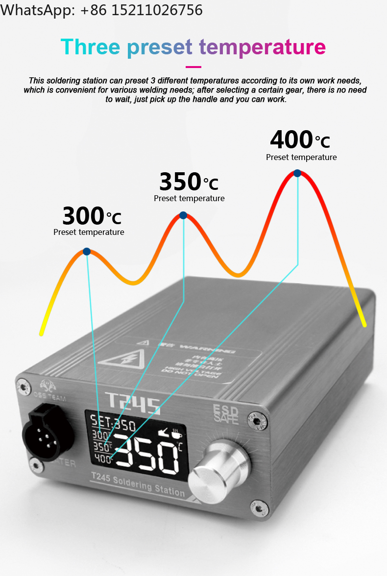 Stazione di saldatura OSS T245 - C245 Soldering Station 130W recensione e prezzo