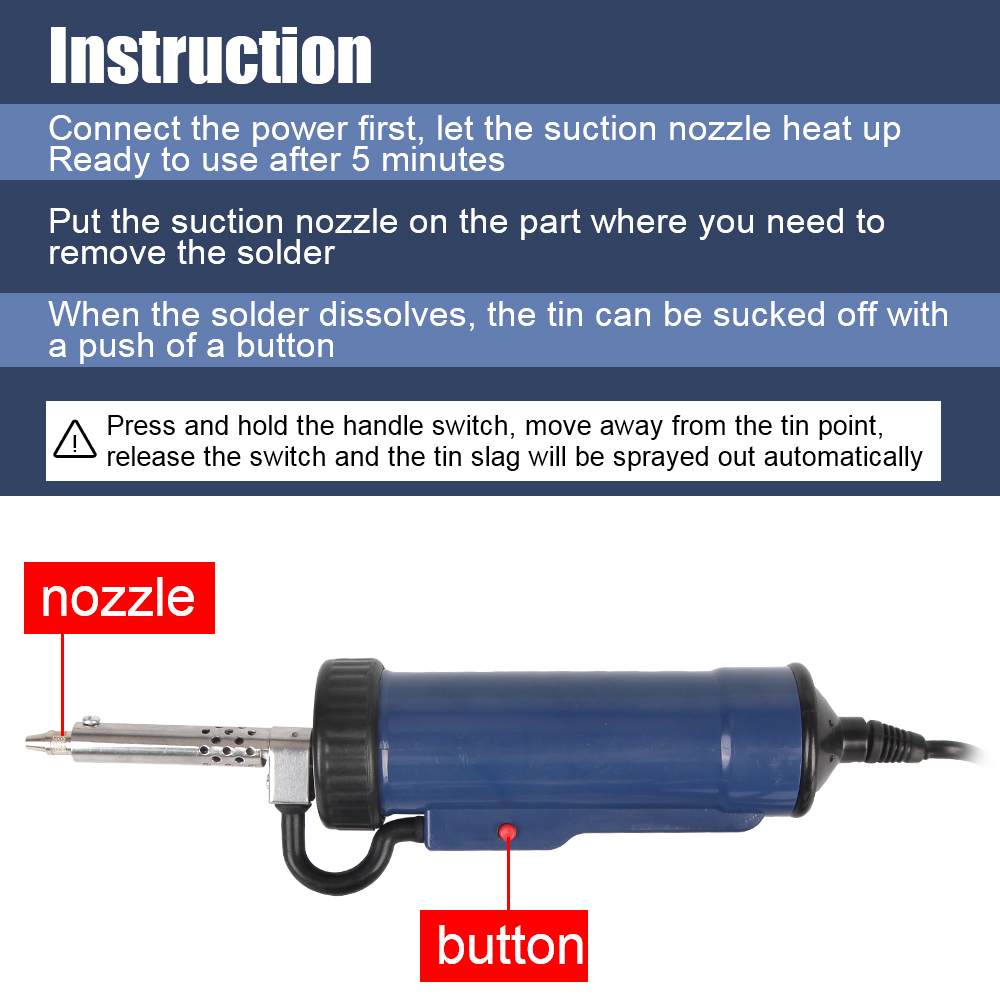Aspirapolvere a ventosa in sta - Desoldering Pump Electric Vacuum Station recensione e prezzo