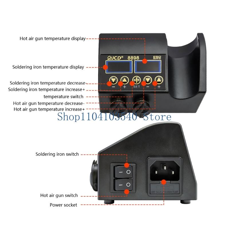 Stazione saldatura 02DC 750W D - 2 In 1 Soldering Rework Station 750W recensione e prezzo