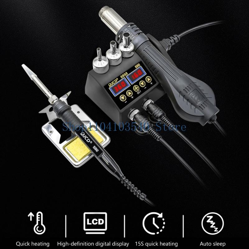 Stazione saldatura 02DC 750W D - 2 In 1 Soldering Rework Station 750W recensione e prezzo