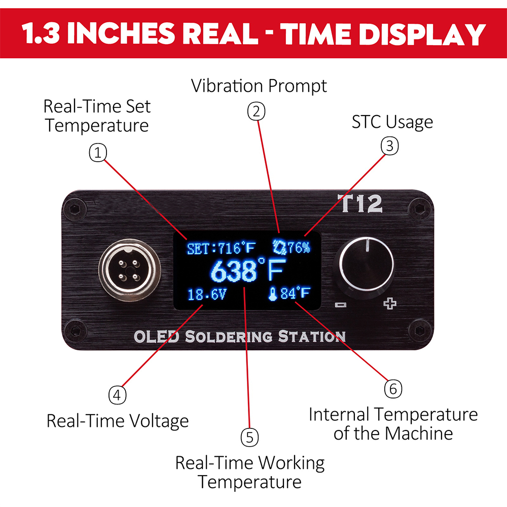 Stazione di saldatura regolabi - T12 Soldering Station Oled recensione e prezzo
