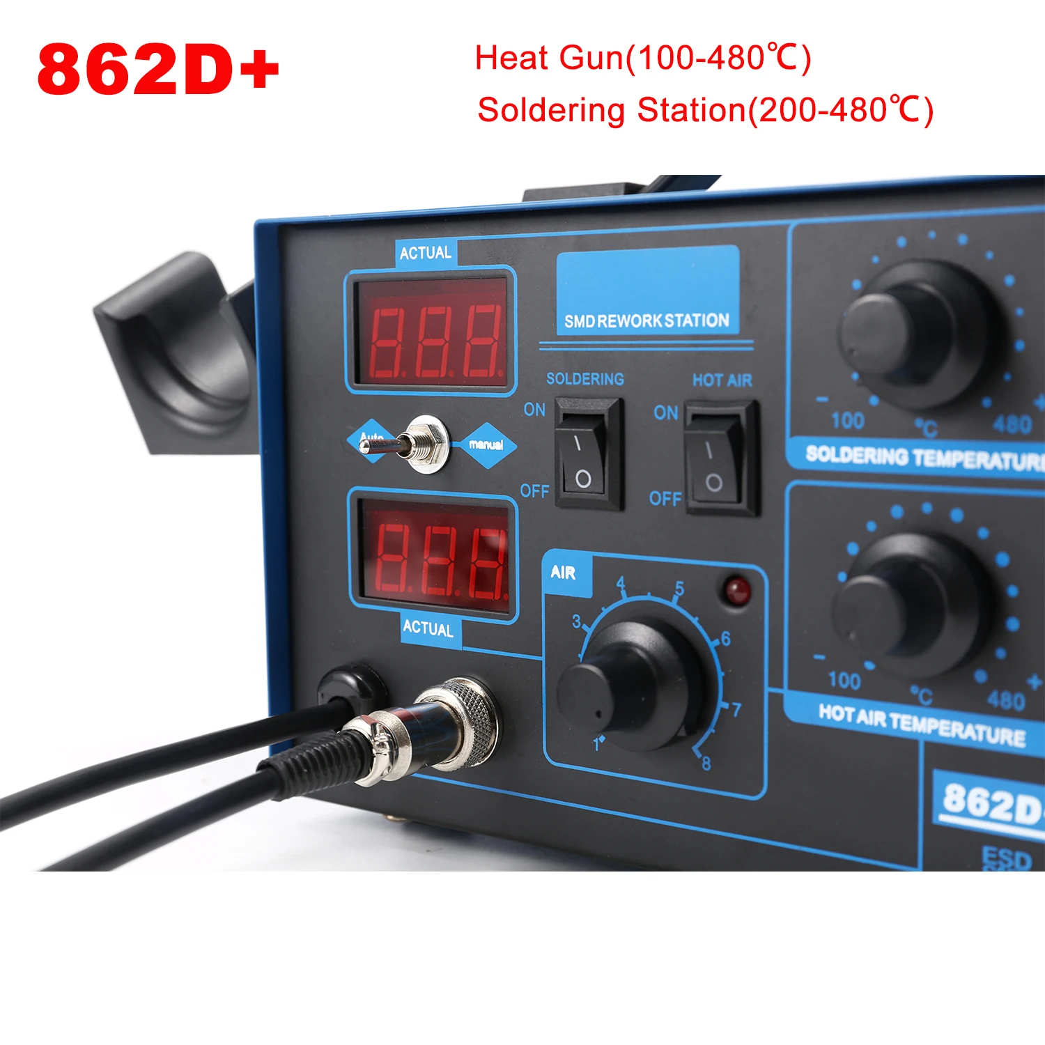 Stazione di saldatura 2 in 1 d - 2 In 1 Soldering Rework Station 750W recensione e prezzo