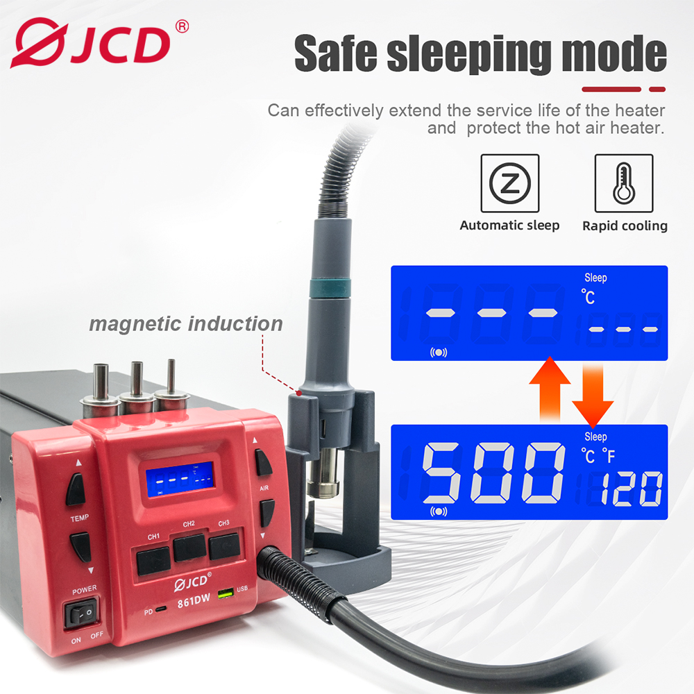 JCD 861DW Pistola ad aria cald - Hot Air Rework Station 861Dw recensione e prezzo