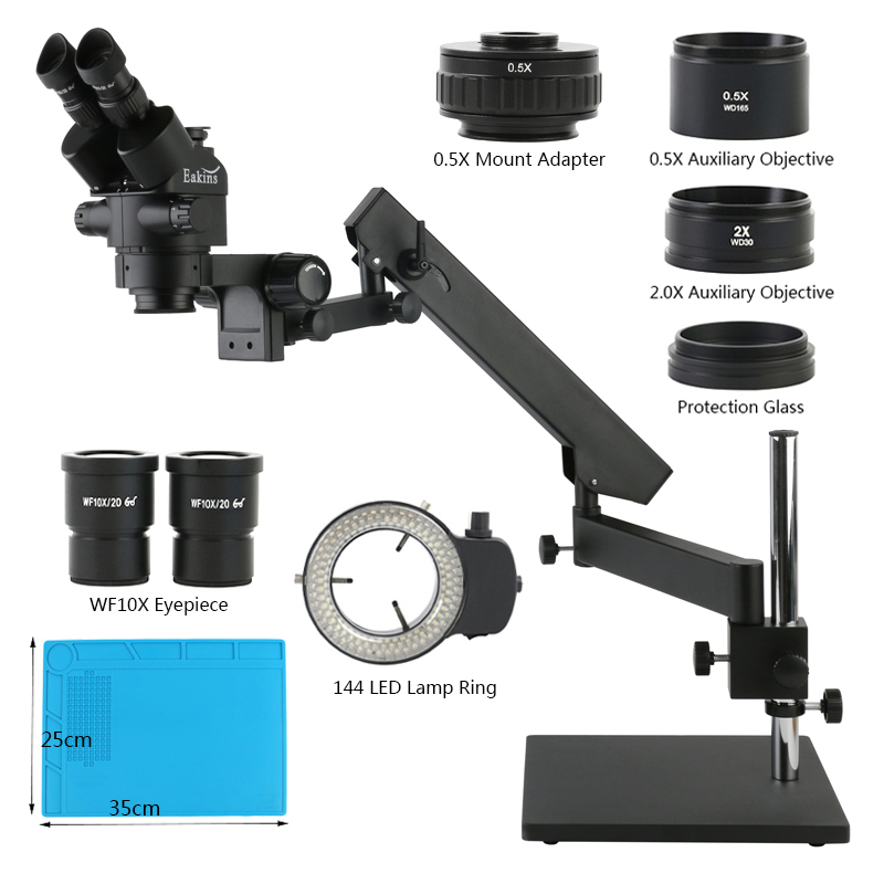 Supporto base da tavolo con br - Trinocular Stereo Microscope 7X-45X recensione e prezzo