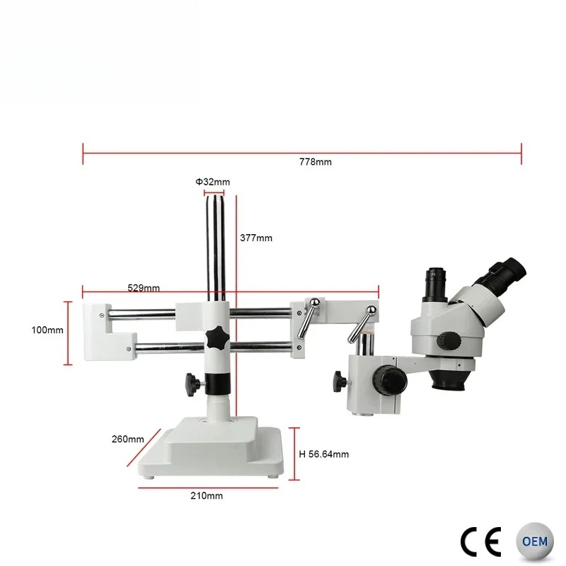 Microscopio Trinoculare Stereo - Trinocular Stereo Microscope 7X-45X recensione e prezzo