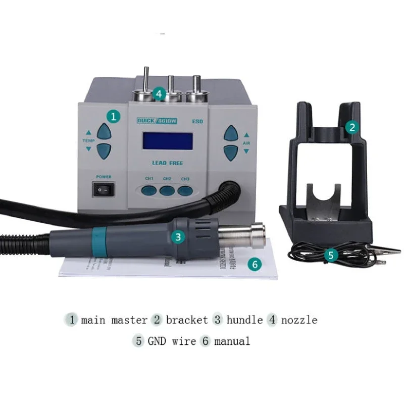 Stazione di Rilavorazione ad A - Hot Air Rework Station 861Dw recensione e prezzo