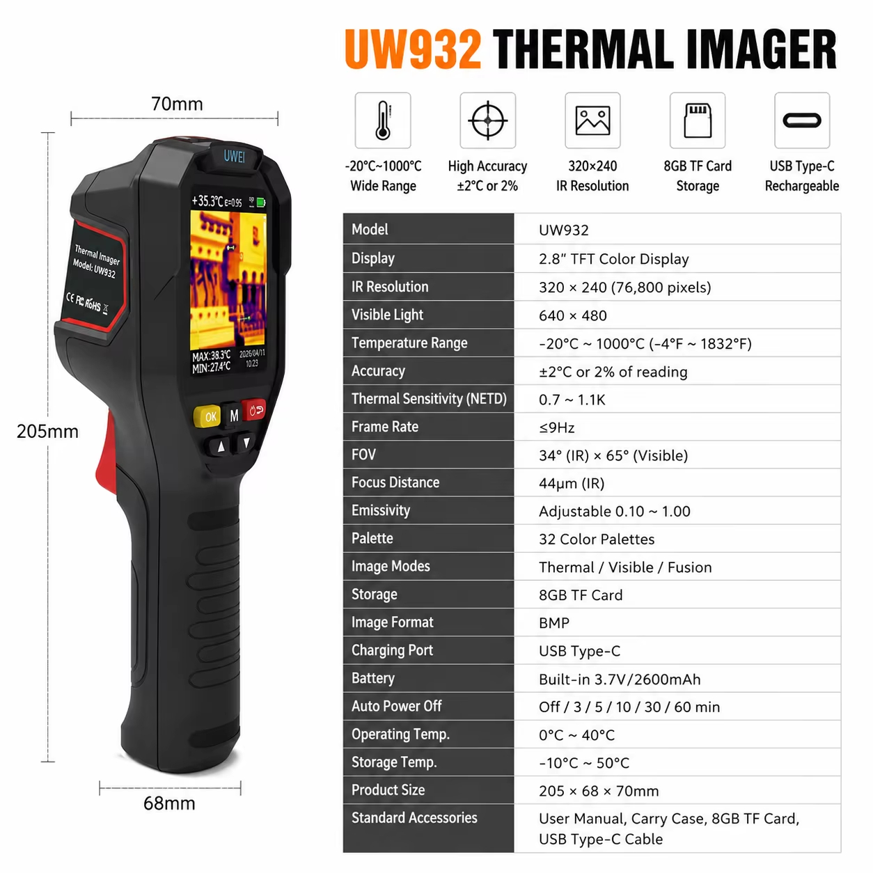Termocamera Portatile 32x32 -2 - Thermal Imaging Camera Pcb Repair recensione e prezzo