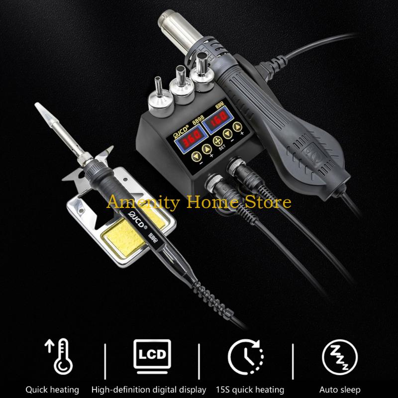 F26C Stazione saldatura per ri - 2 In 1 Soldering Rework Station 750W recensione e prezzo